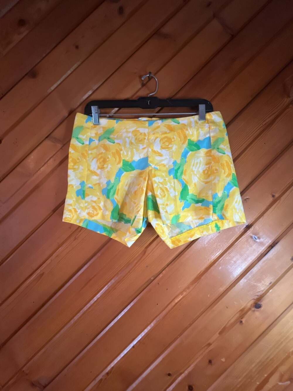 Lilly Pulitzer Deenie Shorts Floral Yellow First Impression